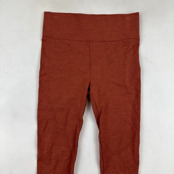 Lou & Grey x LOFT Rust Orange Leggings Back Pockets Sz XS Rayon Nylon Stretch - Picture 2 of 10